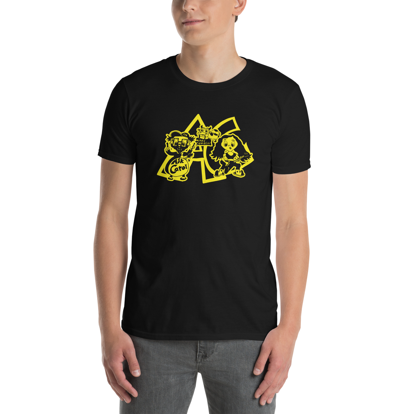 Black AC T-Shirt – "Don't Ask Me"